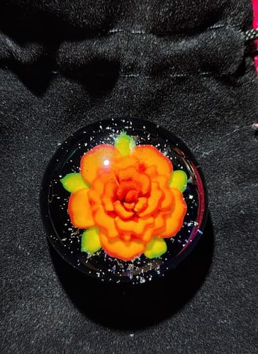 Customer photo review of Rose Touchstone with Infused Cremains