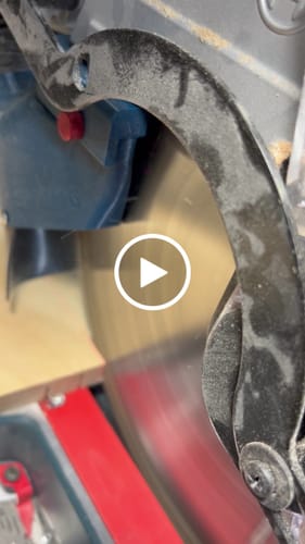 Customer video review of Bosch Axial Glide Miter Saw Dust Chute (Gen II)