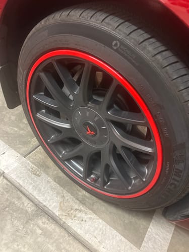 Customer photo review of EVAAM® Aluminum Alloy Wheel Rim Protector Rim Case for Tesla All Models (4 PCS) (2012-2025)