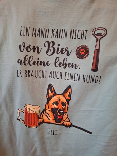 undefined review of Bier & Wuff - Individuelles T-Shirt image 1 out of 1