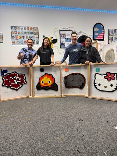 Customer photo review of Tuft Love Group Tufting Classes (Superior, CO)