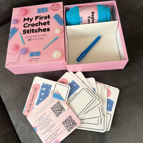 Customer photo review of My First Stitches Crochet Kit