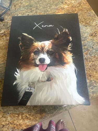 Customer photo review of Pet Art Canvas Wrap
