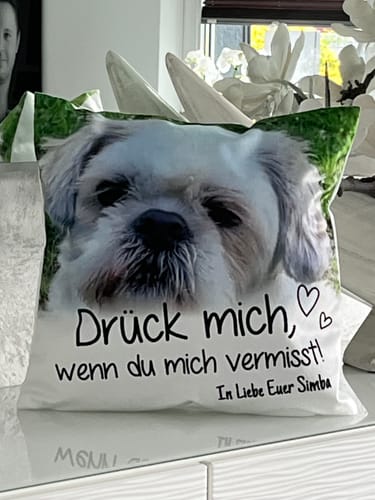 Goldschmidt C. review of Drück mich, wenn du mich vermisst - Individuelles Kissen image 1 out of 1