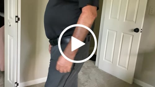 Customer video review of Black Out Tactical Belt - 1.5"