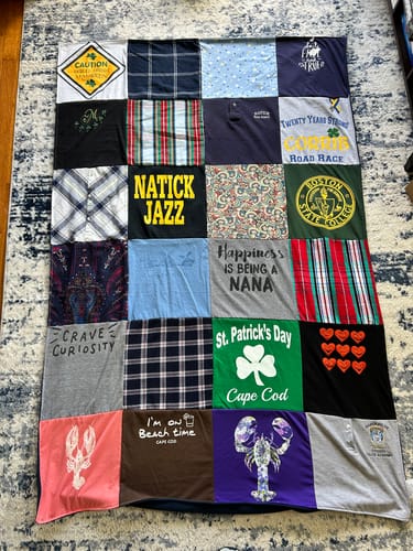 Customer photo review of Premium T Shirt Quilt