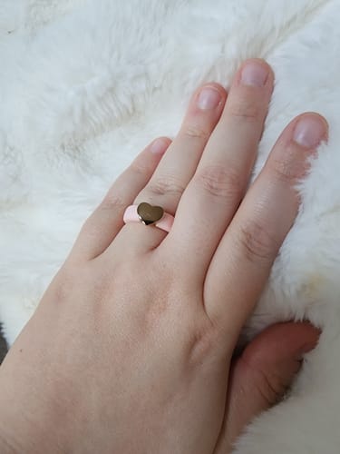 Lindsey S. review of Heart Collection - Women's Silicone Rings with Metal image 1 out of 1