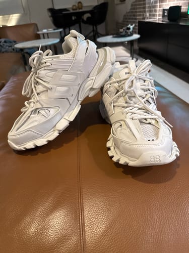 Customer photo review of Men Balenciaga Track Sneaker in White Mesh/Nylon