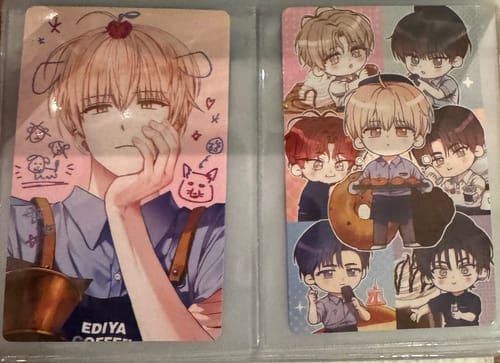 Customer photo review of EDIYA COFFEE x Debut or Die - Random Photocard 2P