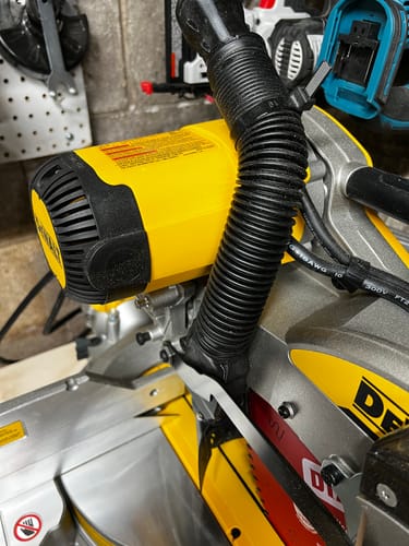 Customer photo review of DeWalt DWS779/780 Sliding Miter Saw Dust Collection