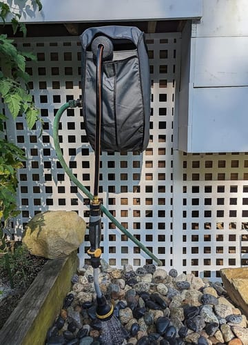 Customer photo review of Retractable Garden Hose Reel-5/8 in-115ft