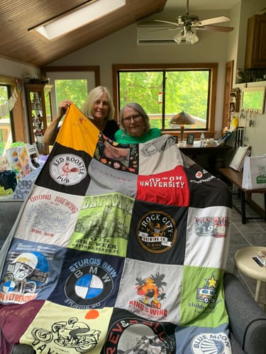 Customer photo review of Premium T Shirt Quilt