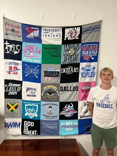 Customer photo review of T Shirt Quilt by Project Repat