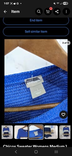 Customer photo review of Chico’s Women's Secondhand Wholesale Clothing