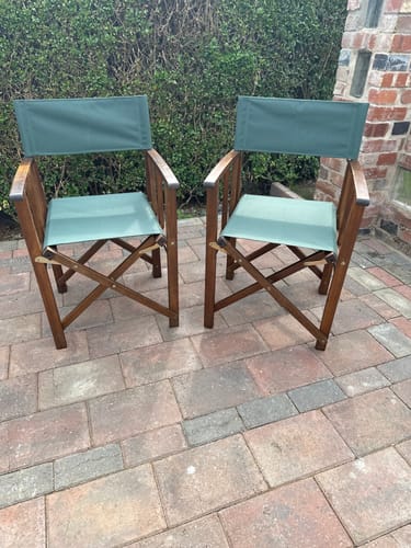 Customer photo review of Water Resistant Replacement Directors Chair Covers Durable Chair Seat Cover