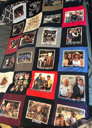 Customer photo review of Premium T Shirt Quilt