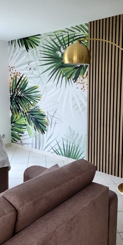 Customer photo review of Papier Peint Tropical Esprit Loft