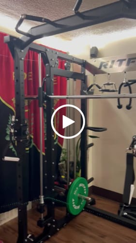 Customer video review of RitFit BUFFALO Smith Machine Home Gym Package with Lat Pull Down and Cable Crossover