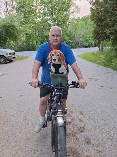 Customer photo review of Kvisp Dog Bike Carrier