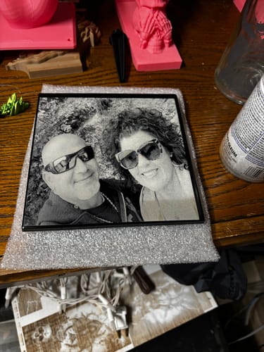 Customer photo review of AtomStack Kraft Dual-laser Engraver 20W Diode + 1.2W IR