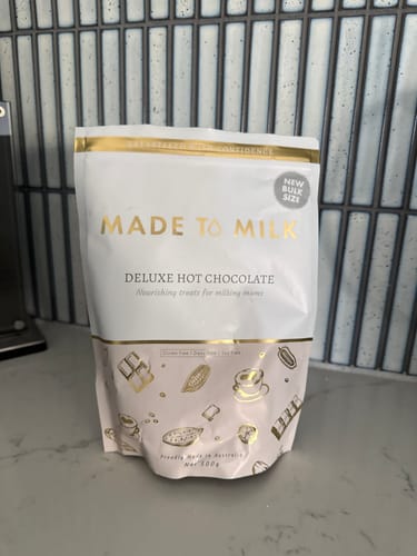 Customer photo review of Deluxe Lactation Hot Chocolate - GF, DF & SF