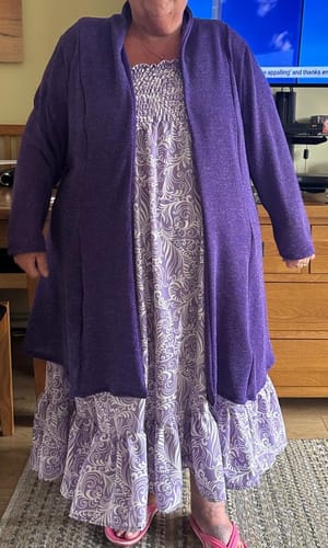 Customer photo review of Plain Lurex Jersey Fabric