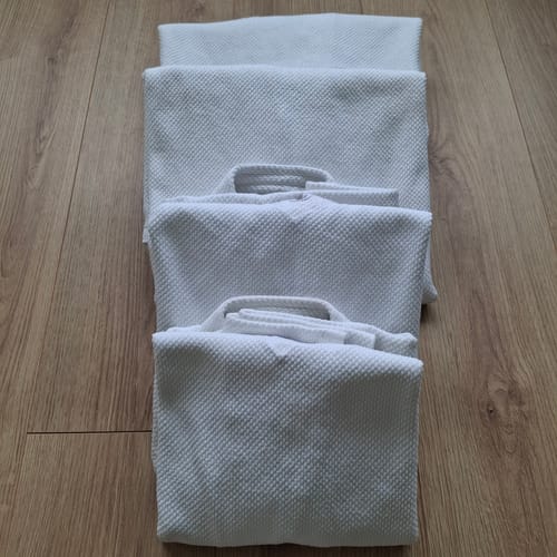 Customer photo review of KendoStar Essentials: WHITE Single Layer Cotton Kendogi