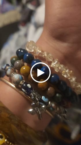 Customer video review of Blue Tiger Eye Bracelet