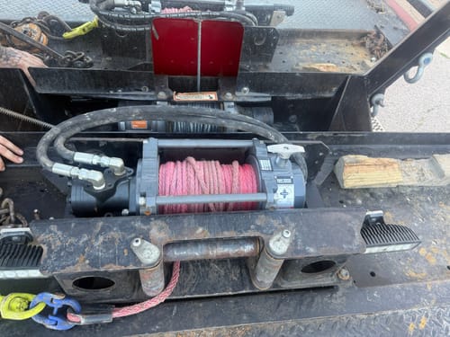 Customer photo review of NH 10,000lb Industrial Hydraulic Winch - Steel Rope