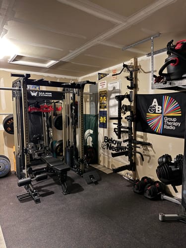 Customer photo review of Major Fitness B52 All-In-One Home Gym Smith Machine