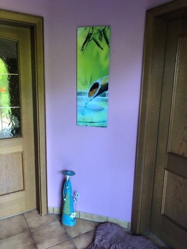 Customer photo review of Acrylglasbild | Orchidee im japanischer Brunnen | Schmal