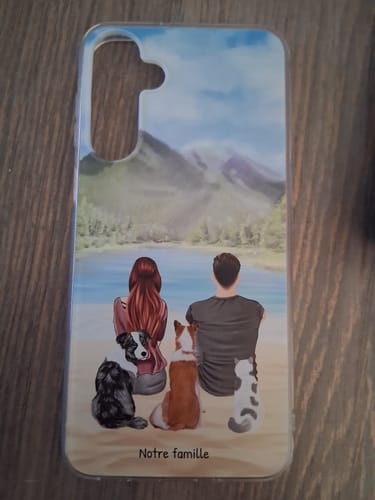 Customer photo review of Meilleurs amis Couple - Coque de téléphone personnalisée