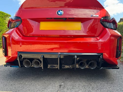 Customer photo review of Maxton Design BMW M2 G87 V3 Rear Side Splitters In Gloss Black (G87)