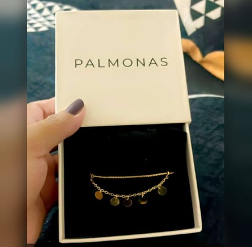 Customer photo review of Tiny Plates Bracelet