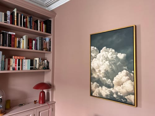 Customer photo review of Vintage Billowing Clouds Print