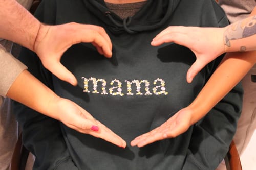 Customer photo review of 🌸 Everbloom - Embroidered Floral Mama Sweatshirt for Mom & Grandma