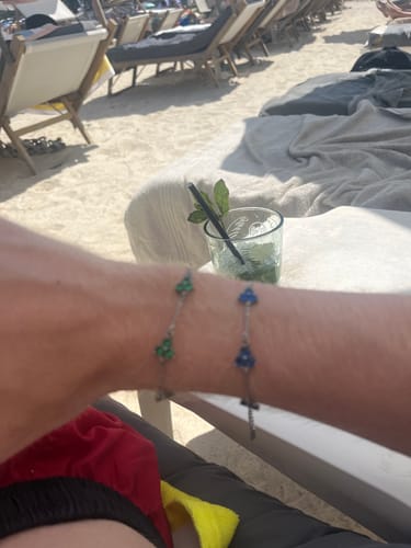 Customer photo review of OCEAN CLOVER BRACELET | Silver