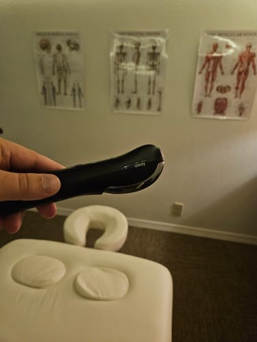 Customer photo review of Achedaway Mini Scraper:On-the-Go heated muscle scraping tool