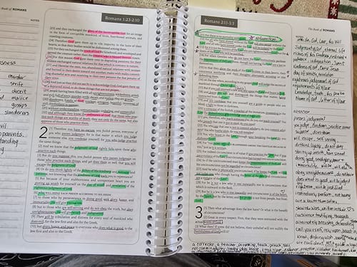 Customer photo review of Spiral Bible™ - NASB - Old Testament - Prophets