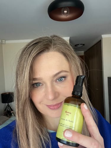 Reseña con foto de un cliente sobre Aceite de Amla Hamsa Oils (100 ml)