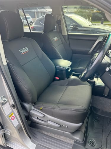 Customer photo review of Toyota Prado 150 (Pre Facelift) GP9 Tourer 2x Front Seat Covers (In Stock)