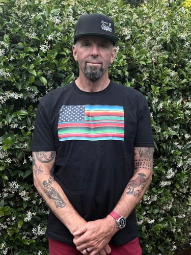 Customer photo review of Cross-Culture OG Flag Chingon T-shirt