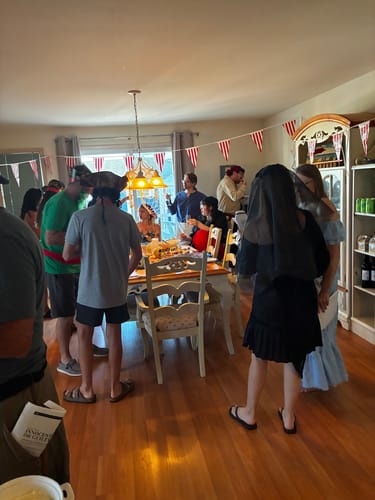 Customer photo review of Pirate Murder Mystery Host Your Own Game Kit