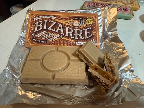 Customer photo review of Coffee and Stroopwafel Bizarre Bar 195g
