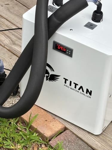 Customer photo review of Cold Plunge Chiller Black