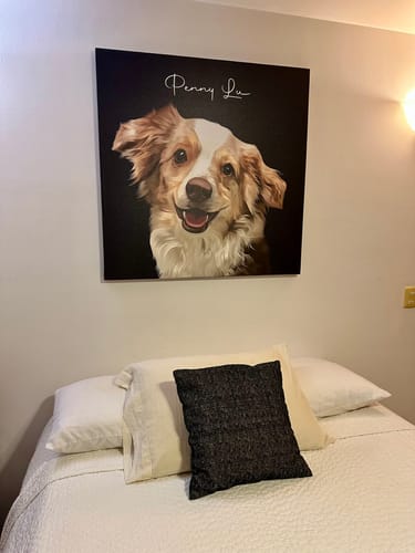 Customer photo review of Pet Art Canvas Wrap
