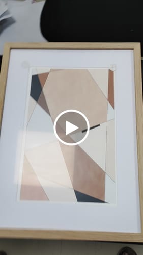 Customer video review of Geometric Beige art No.1