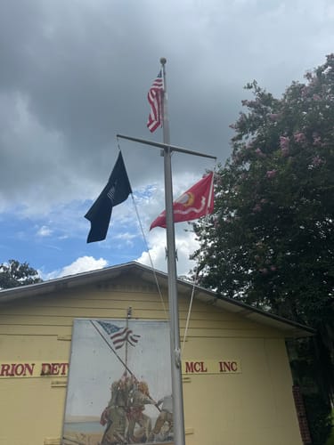 Customer photo review of Heavy Duty American Flag - Outdoor Nylon - Made In USA