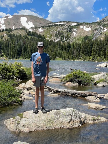 Customer photo review of Grizzly Backpacker T-Shirt