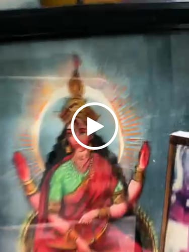 Customer video review of Goddess Bhuvaneshvari, Ravi Varma Painting